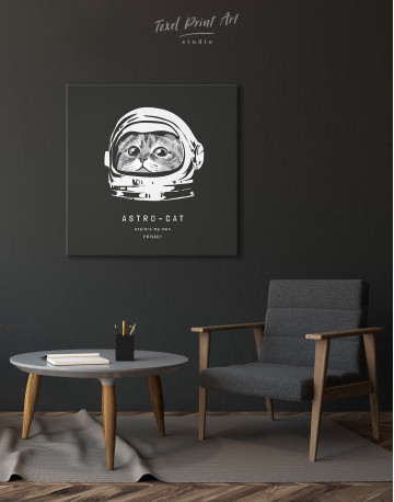 Astro Cat Canvas Wall Art - image 1