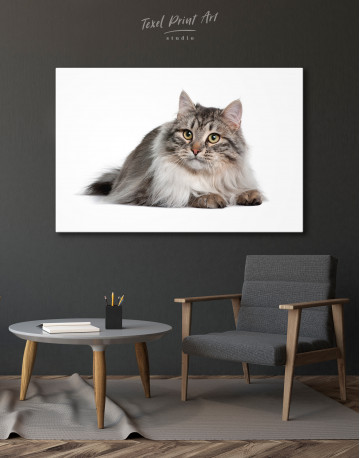 Siberian Cat Canvas Wall Art - image 2