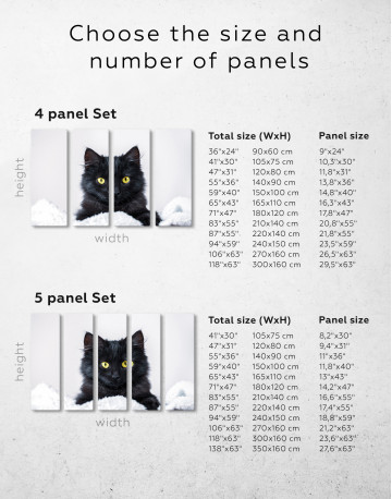 Cute Black Kitten Canvas Wall Art - image 8