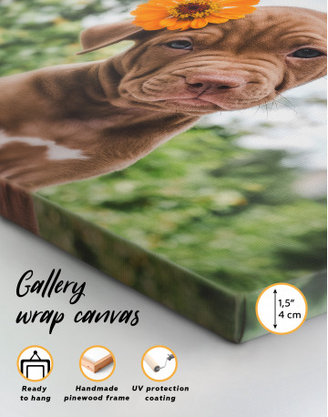 Cute Brown Labrador Puppy Canvas Wall Art - image 7