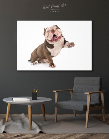 Smiling American Bully Canvas Wall Art - image 7