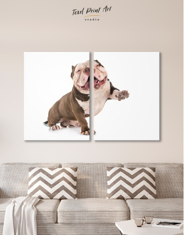 Smiling American Bully Canvas Wall Art - image 2