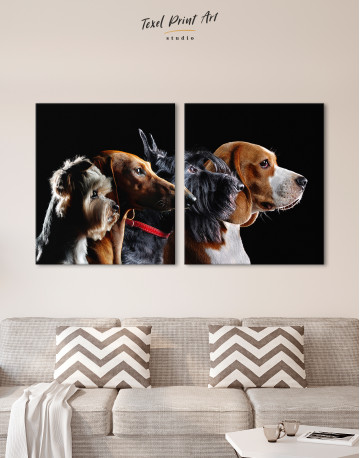 Group Photo of Dogs Canvas Wall Art - image 10