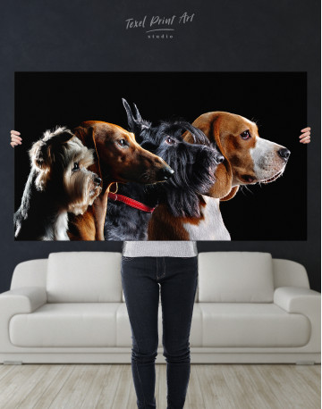 Group Photo of Dogs Canvas Wall Art - image 9