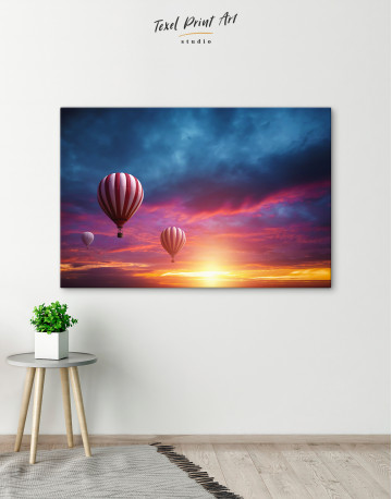 Sunset Sky Hot Air Balloon Canvas Wall Art - image 10