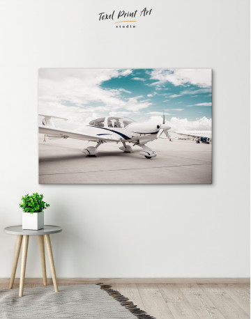 Propeller Airplane Airport Canvas Wall Art - image 6