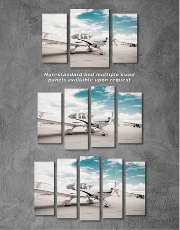 Propeller Airplane Airport Canvas Wall Art - image 5