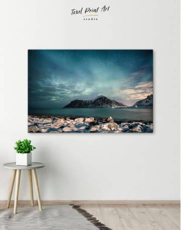 Nordic Polar Light Landscape Canvas Wall Art - image 5