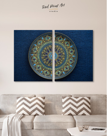 Dot Mandala Canvas Wall Art - image 1