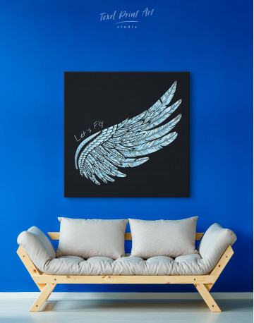 Let's Fly Wing Canvas Wall Art - image 4