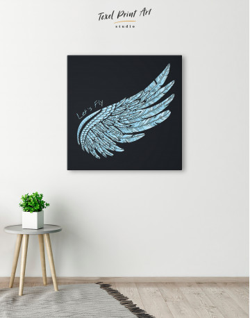 Let's Fly Wing Canvas Wall Art
