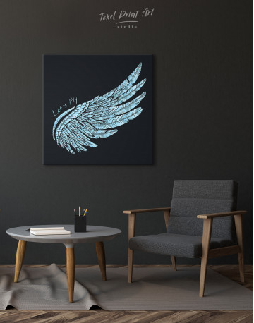 Let's Fly Wing Canvas Wall Art - image 1