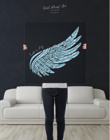 Let's Fly Wing Canvas Wall Art - image 2