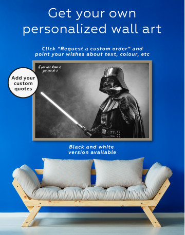 Framed Star Wars Darth Vader Canvas Wall Art - image 2