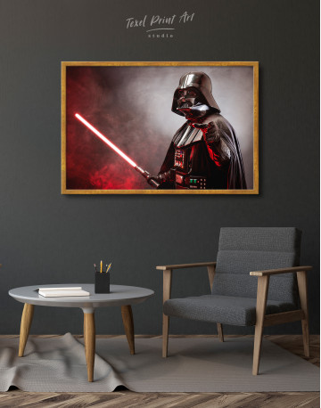 Framed Star Wars Darth Vader Canvas Wall Art - image 3