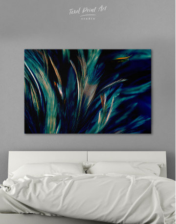 Colorful Chicken Feathers Canvas Wall Art
