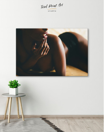 Sexy African Girl Canvas Wall Art - image 4