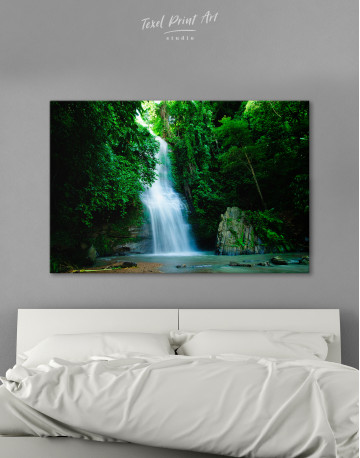 Forest Waterfall Canvas Wall Art