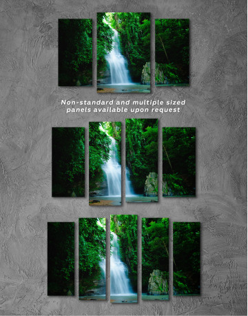 Forest Waterfall Canvas Wall Art - image 5