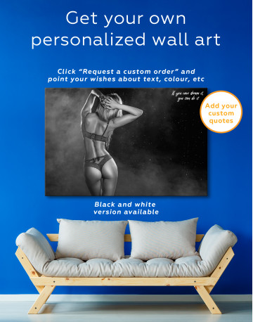 Wet Sexy Girl Canvas Wall Art - image 1
