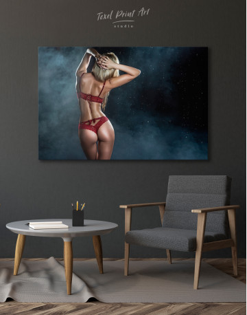 Wet Sexy Girl Canvas Wall Art - image 4