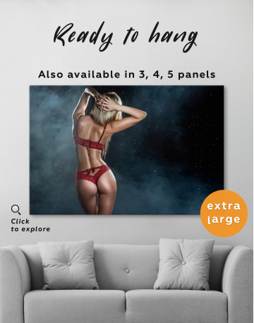 Wet Sexy Girl Canvas Wall Art - image 5