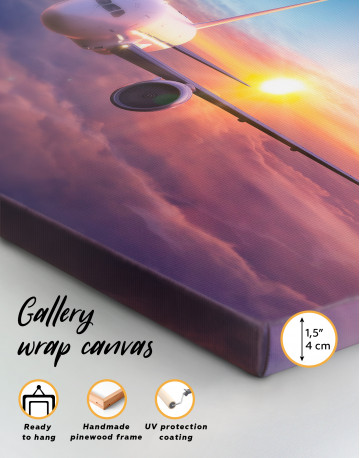 Airplane Above the Cloud Canvas Wall Art - image 8