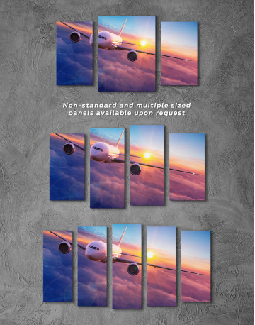Airplane Above the Cloud Canvas Wall Art - image 5