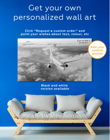 Flying Boeing Airplane Canvas Wall Art - image 7
