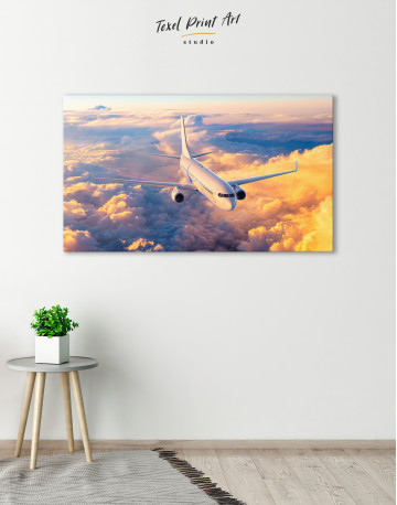 Flying Boeing Airplane Canvas Wall Art - image 6