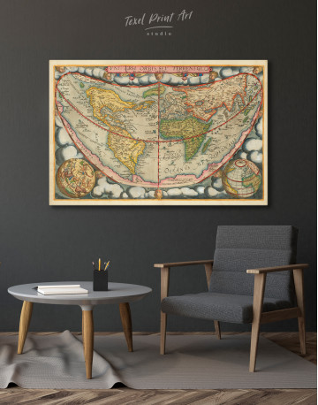 Map of the Ancient World Canvas Wall Art - image 4