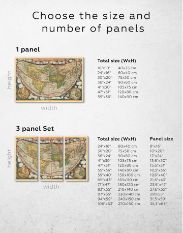Map of the Ancient World Canvas Wall Art - image 2