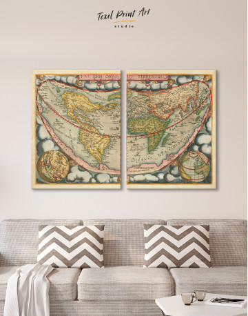 Map of the Ancient World Canvas Wall Art - image 8