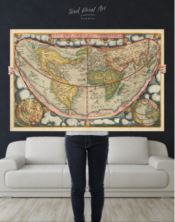 Map of the Ancient World Canvas Wall Art - image 9