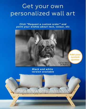 French Bulldog Photography Canvas Wall Art - image 1