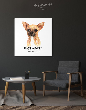 Most Wanted Chihuahua Canvas Wall Art - image 6