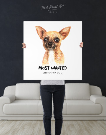 Most Wanted Chihuahua Canvas Wall Art - image 4