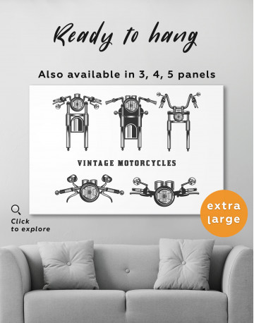 Vintage Motorcycles Canvas Wall Art - image 8