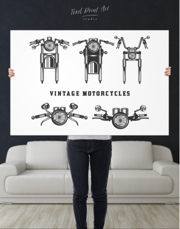 Vintage Motorcycles Canvas Wall Art - image 10