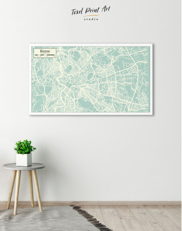 Rome City Map Canvas Wall Art - image 4