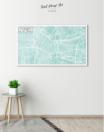 Los Angeles City Map Canvas Wall Art - image 6