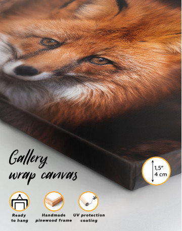 Red Fox Close Up Canvas Wall Art - image 8