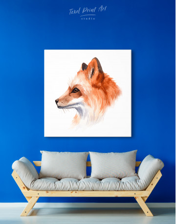 Watercolor Fox Painting Canvas Wall Art - image 2