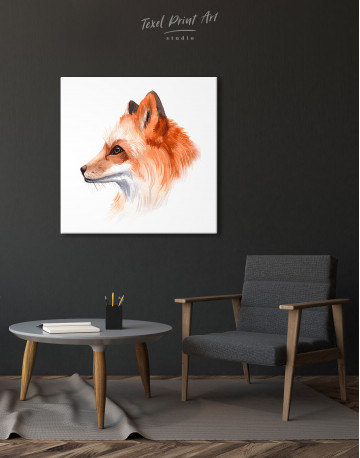 Watercolor Fox Painting Canvas Wall Art - image 5