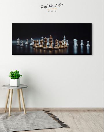 Panoramic Chess Game Canvas Wall Art - image 4