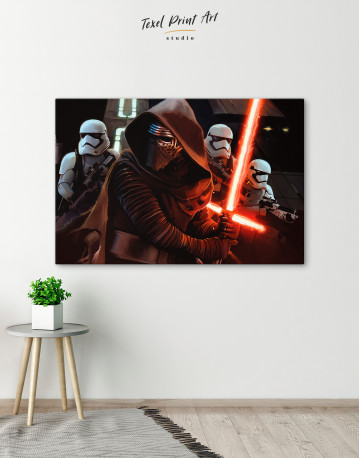 Kylo Ren with Stormtroopers Canvas Wall Art - image 4