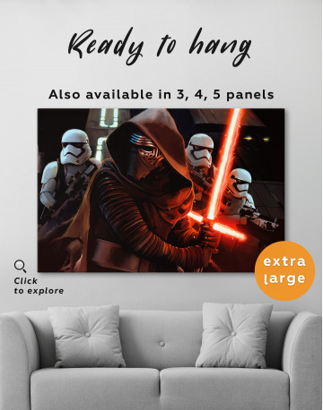 Kylo Ren with Stormtroopers Canvas Wall Art - image 8