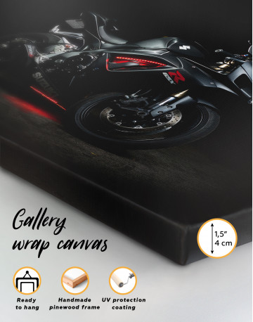 Black Suzuki GSXR Canvas Wall Art - image 1