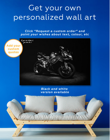 Black Suzuki GSXR Canvas Wall Art - image 2