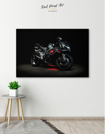 Black Suzuki GSXR Canvas Wall Art - image 5